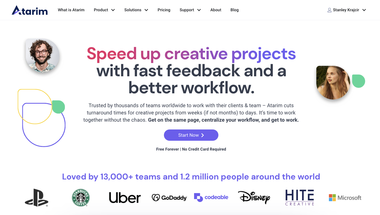 Atarim homepage