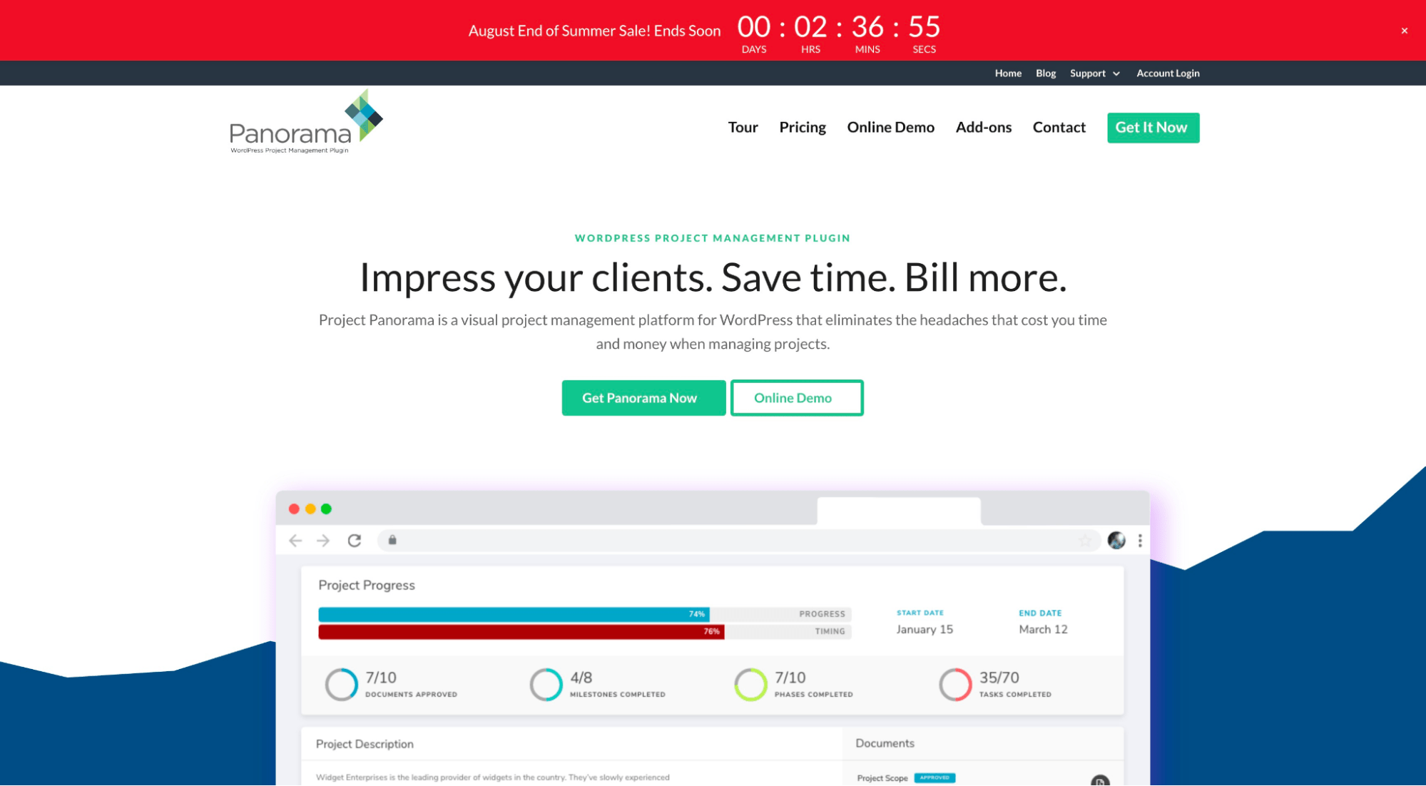 Project Panorama homepage