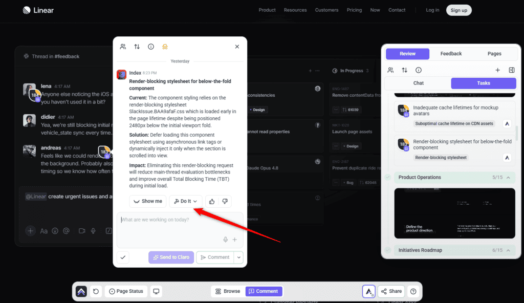 A proposed change from Index's reply applied to the page